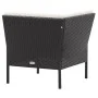 Garden furniture set, 6 pieces, with black synthetic rattan cushions. by vidaXL, Garden sets - Ref: Foro24-48940, Price: 432,...