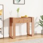 Solid teak wood console table 90x35x75 cm by vidaXL, Side tables - Ref: Foro24-287896, Price: 158,47 €, Discount: %