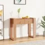 Solid teak wood console table 90x35x75 cm by vidaXL, Side tables - Ref: Foro24-287896, Price: 155,35 €, Discount: %