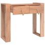 Solid teak wood console table 90x35x75 cm by vidaXL, Side tables - Ref: Foro24-287896, Price: 158,47 €, Discount: %