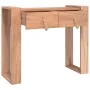 Solid teak wood console table 90x35x75 cm by vidaXL, Side tables - Ref: Foro24-287896, Price: 155,35 €, Discount: %