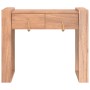 Mesa consola de madera maciza de teca 90x35x75 cm