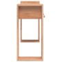 Solid teak wood console table 90x35x75 cm by vidaXL, Side tables - Ref: Foro24-287896, Price: 158,47 €, Discount: %