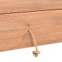Solid teak wood console table 90x35x75 cm by vidaXL, Side tables - Ref: Foro24-287896, Price: 158,47 €, Discount: %