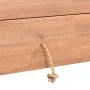Solid teak wood console table 90x35x75 cm by vidaXL, Side tables - Ref: Foro24-287896, Price: 155,35 €, Discount: %