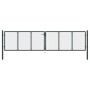 Gartengittertor aus grau verzinktem Stahl, 400 x 125 cm von vidaXL, Gartentore - Ref: Foro24-145776, Preis: 331,84 €, Rabatt: %