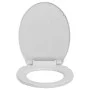 WC-Sitz mit Absenkautomatik und Schnellverschluss, oval, hellgrau von vidaXL, Toiletten- und Bidetsitze - Ref: Foro24-145815,...