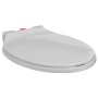 WC-Sitz mit Absenkautomatik und Schnellverschluss, oval, hellgrau von vidaXL, Toiletten- und Bidetsitze - Ref: Foro24-145815,...