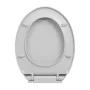 WC-Sitz mit Absenkautomatik und Schnellverschluss, oval, hellgrau von vidaXL, Toiletten- und Bidetsitze - Ref: Foro24-145815,...