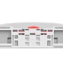 WC-Sitz mit Absenkautomatik und Schnellverschluss, oval, hellgrau von vidaXL, Toiletten- und Bidetsitze - Ref: Foro24-145815,...