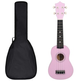 Sopran-Ukulele-Set mit Koffer für Kinder, rosa, 21 Zoll von vidaXL, Streichinstrumente - Ref: Foro24-70148, Preis: 30,59 €, R...