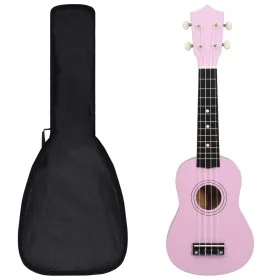 Soprano ukulele set with case for children pink 21" by vidaXL, String instruments - Ref: Foro24-70148, Price: 33,13 €, Discou...