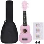 Soprano ukulele set with case for children pink 21" by vidaXL, String instruments - Ref: Foro24-70148, Price: 33,13 €, Discou...