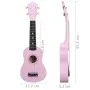 Soprano ukulele set with case for children pink 21" by vidaXL, String instruments - Ref: Foro24-70148, Price: 33,13 €, Discou...