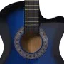 Western Cutaway Konzertgitarre mit 6 Saiten blau 38" von vidaXL, Gitarren - Ref: Foro24-70134, Preis: 68,61 €, Rabatt: %