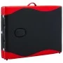 Klappbare Massageliege 3 Zonen Holz schwarz und rot von vidaXL, Massageliegen - Ref: Foro24-110214, Preis: 156,76 €, Rabatt: %