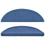 Alfombrillas de escalera 15 unidades azul 56x17x3 cm de vidaXL, Alfombrillas para escalones - Ref: Foro24-133883, Precio: 53,...