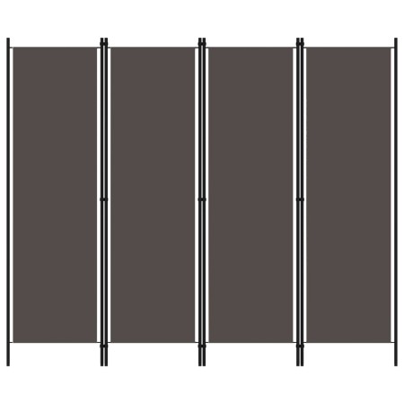 Anthracite gray 4-panel divider screen 200x180 cm by vidaXL, Room dividers - Ref: Foro24-320721, Price: 34,12 €, Discount: %