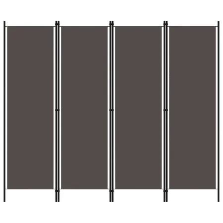 Anthracite gray 4-panel divider screen 200x180 cm by vidaXL, Room dividers - Ref: Foro24-320721, Price: 49,78 €, Discount: %