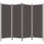 Anthracite gray 4-panel divider screen 200x180 cm by vidaXL, Room dividers - Ref: Foro24-320721, Price: 49,78 €, Discount: %