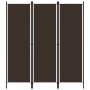 Biombo divisor de 3 paneles marrón 150x180 cm de vidaXL, Divisores de ambientes - Ref: Foro24-320716, Precio: 28,80 €, Descue...