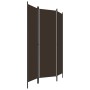 Biombo divisor de 3 paneles marrón 150x180 cm de vidaXL, Divisores de ambientes - Ref: Foro24-320716, Precio: 28,80 €, Descue...