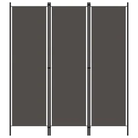 Biombo divisor de 3 paneles gris antracita 150x180 cm de vidaXL, Divisores de ambientes - Ref: Foro24-320717, Precio: 46,20 €...