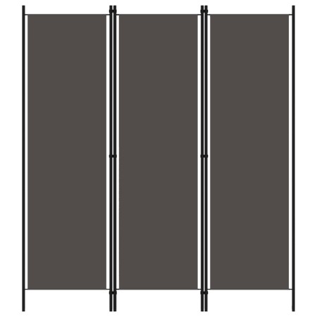 Anthracite gray 3-panel divider screen 150x180 cm by vidaXL, Room dividers - Ref: Foro24-320717, Price: 26,58 €, Discount: %