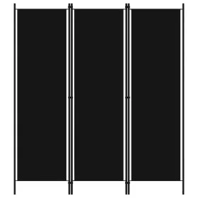 Black 3-panel divider screen 150x180 cm by vidaXL, Room dividers - Ref: Foro24-320718, Price: 39,57 €, Discount: %