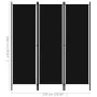 Schwarzer 3-teiliger Trennwand 150x180 cm von vidaXL, Raumteiler - Ref: Foro24-320718, Preis: 39,57 €, Rabatt: %