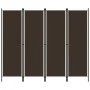 Biombo divisor de 4 paneles marrón 200x180 cm de vidaXL, Divisores de ambientes - Ref: Foro24-320720, Precio: 41,45 €, Descue...