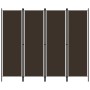 Biombo divisor de 4 paneles marrón 200x180 cm de vidaXL, Divisores de ambientes - Ref: Foro24-320720, Precio: 33,47 €, Descue...