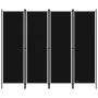 Divider screen with 4 panels black 200x180 cm by vidaXL, Room dividers - Ref: Foro24-320722, Price: 49,78 €, Discount: %