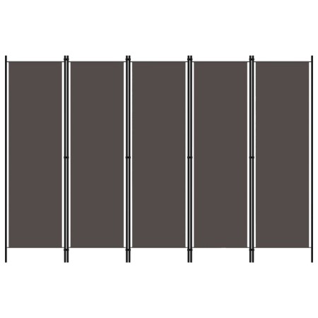 Trennwand mit 5 anthrazitgrauen Paneelen 250x180 cm von vidaXL, Raumteiler - Ref: Foro24-320725, Preis: 42,01 €, Rabatt: %