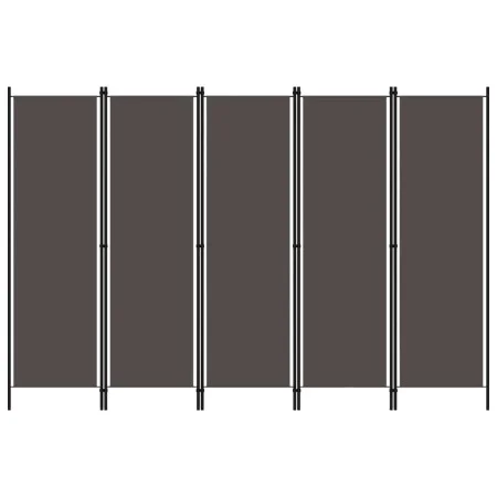 Trennwand mit 5 anthrazitgrauen Paneelen 250x180 cm von vidaXL, Raumteiler - Ref: Foro24-320725, Preis: 44,89 €, Rabatt: %