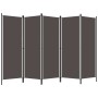 Divider screen with 5 anthracite gray panels 250x180 cm by vidaXL, Room dividers - Ref: Foro24-320725, Price: 42,01 €, Discou...