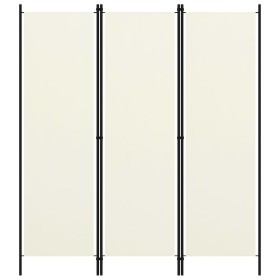 Biombo divisor de 3 paneles blanco 150x180 cm