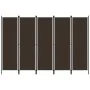 Brown 5-panel divider screen 250x180 cm by vidaXL, Room dividers - Ref: Foro24-320724, Price: 47,03 €, Discount: %