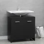 Badezimmerschrank aus schwarzem Sperrholz, 60 x 33 x 61 cm von vidaXL, Badezimmermöbel - Ref: Foro24-802571, Preis: 51,64 €, ...