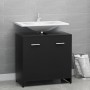Black plywood bathroom cabinet 60x33x61 cm by vidaXL, Bathroom furniture - Ref: Foro24-802571, Price: 49,56 €, Discount: %