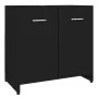 Badezimmerschrank aus schwarzem Sperrholz, 60 x 33 x 61 cm von vidaXL, Badezimmermöbel - Ref: Foro24-802571, Preis: 51,64 €, ...