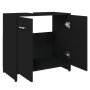 Black plywood bathroom cabinet 60x33x61 cm by vidaXL, Bathroom furniture - Ref: Foro24-802571, Price: 49,56 €, Discount: %