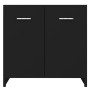 Black plywood bathroom cabinet 60x33x61 cm by vidaXL, Bathroom furniture - Ref: Foro24-802571, Price: 49,56 €, Discount: %
