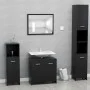 Badezimmerschrank aus schwarzem Sperrholz, 60 x 33 x 61 cm von vidaXL, Badezimmermöbel - Ref: Foro24-802571, Preis: 51,64 €, ...