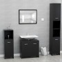 Black plywood bathroom cabinet 60x33x61 cm by vidaXL, Bathroom furniture - Ref: Foro24-802571, Price: 49,56 €, Discount: %