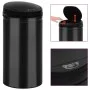 Trash can with automatic sensor 50L black carbon steel by vidaXL, Garbage cans and trash cans - Ref: Foro24-322700, Price: 10...