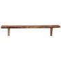 Estantes de pared 2 uds madera maciza de acacia 90x20x18 cm