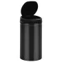 Trash can with automatic sensor 50L black carbon steel by vidaXL, Garbage cans and trash cans - Ref: Foro24-322700, Price: 10...