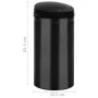 Trash can with automatic sensor 50L black carbon steel by vidaXL, Garbage cans and trash cans - Ref: Foro24-322700, Price: 10...