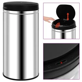 Automatic sensor trash can 70 L stainless steel by vidaXL, Garbage cans and trash cans - Ref: Foro24-322696, Price: 112,81 €,...
